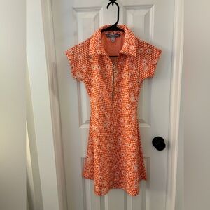 NWT urban outfitters orange floral mini dress